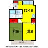 京成本線/京成臼井駅 徒歩22分 2階 築38年 2DKの間取り