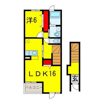 間取図 京成本線/京成臼井駅 徒歩19分 2階 築10年