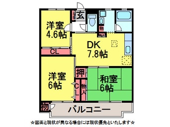 間取図 京成本線/京成臼井駅 徒歩9分 2階 築38年