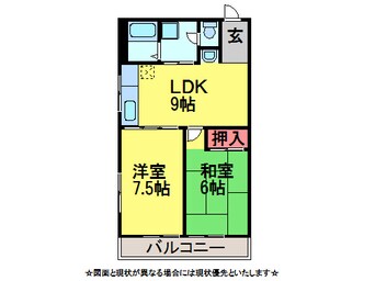 間取図 京成本線/京成佐倉駅 徒歩6分 1階 築35年