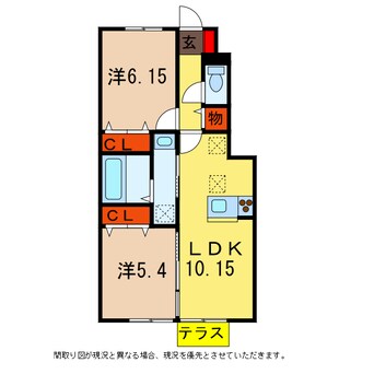 間取図 総武本線/四街道駅 徒歩20分 1階 築7年