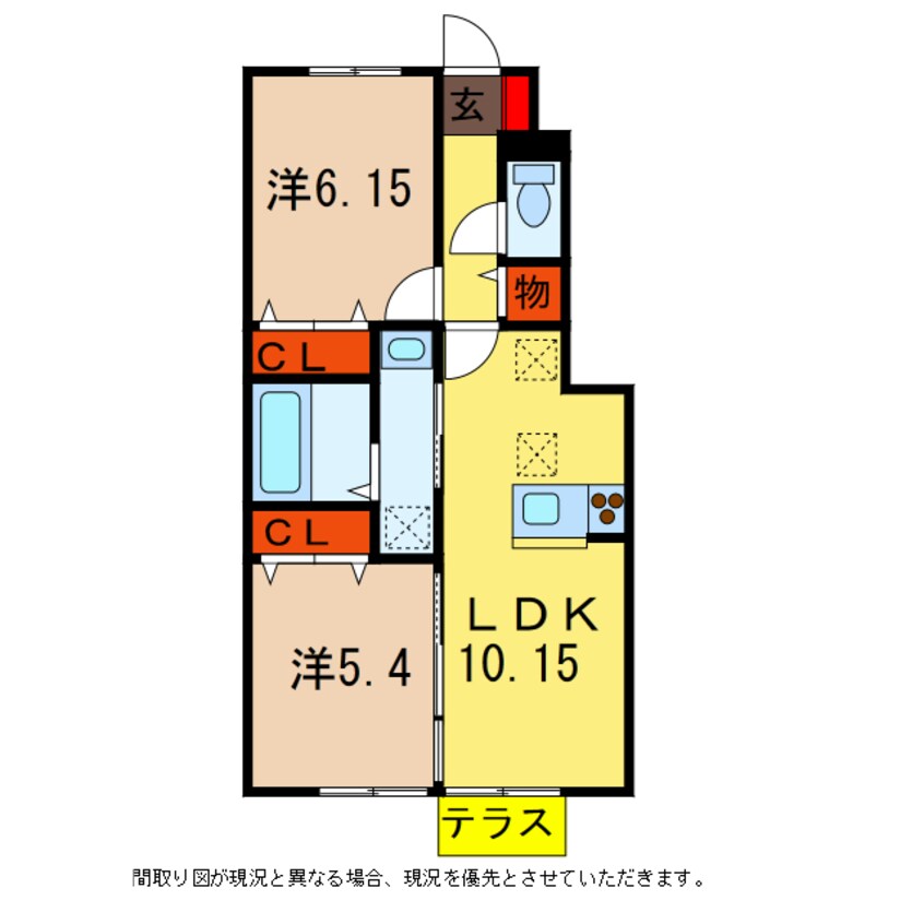 間取図 総武本線/四街道駅 徒歩20分 1階 築7年