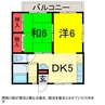 京成本線/京成佐倉駅 徒歩15分 2階 築38年 2DKの間取り