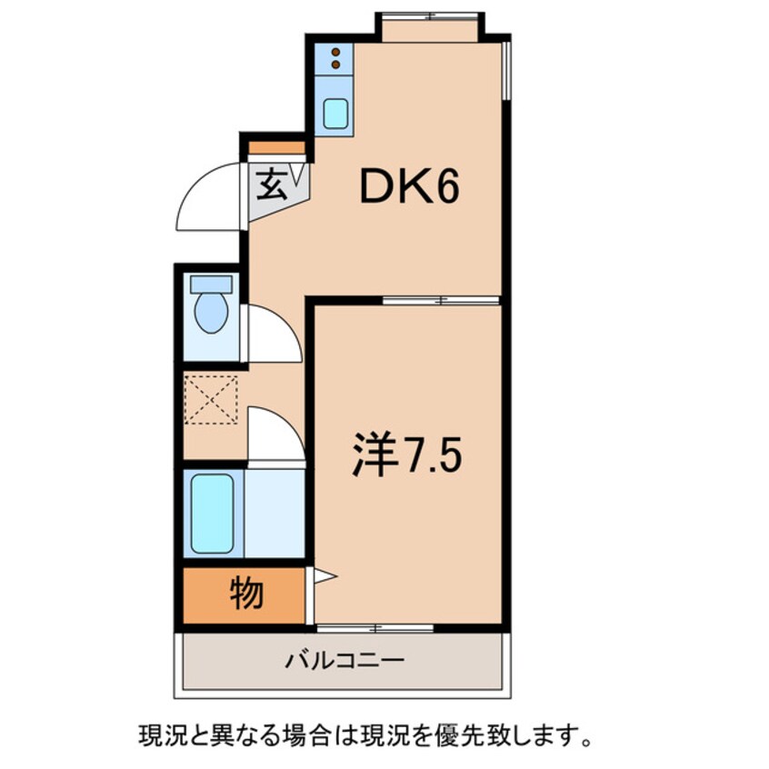 間取図 総武本線/都賀駅 徒歩8分 2階 築33年