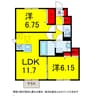 総武本線/物井駅 徒歩5分 1階 築8年 2LDKの間取り