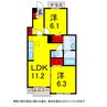 総武本線/四街道駅 徒歩16分 1階 築7年 2LDKの間取り