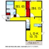 総武本線/佐倉駅 徒歩10分 2階 築7年 2LDKの間取り