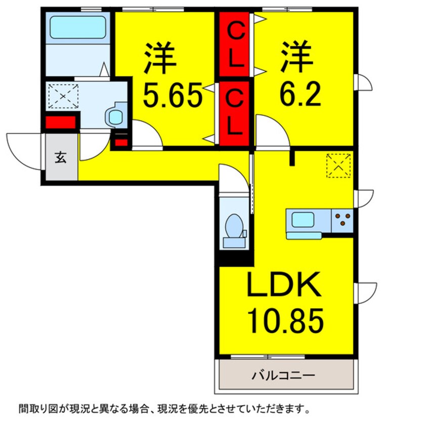 間取図 総武本線/佐倉駅 徒歩10分 1階 築7年