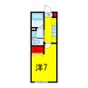 総武本線/四街道駅 徒歩11分 1階 築7年 1Kの間取り