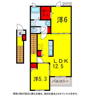 間取図 総武本線/四街道駅 バス15分吉岡中央下車:停歩3分 2階 築7年