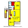 総武本線/四街道駅 バス:15分:停歩3分 2階 築7年 2LDKの間取り