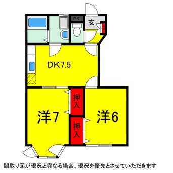 間取図 京成本線/京成臼井駅 徒歩30分 1階 築25年