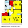 京成本線/京成臼井駅 徒歩19分 3階 築5年 2LDKの間取り