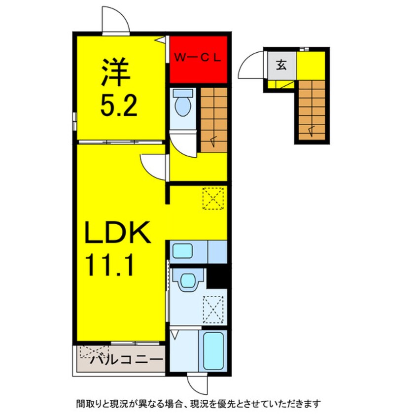 間取図 京成本線/志津駅 徒歩11分 2階 築5年