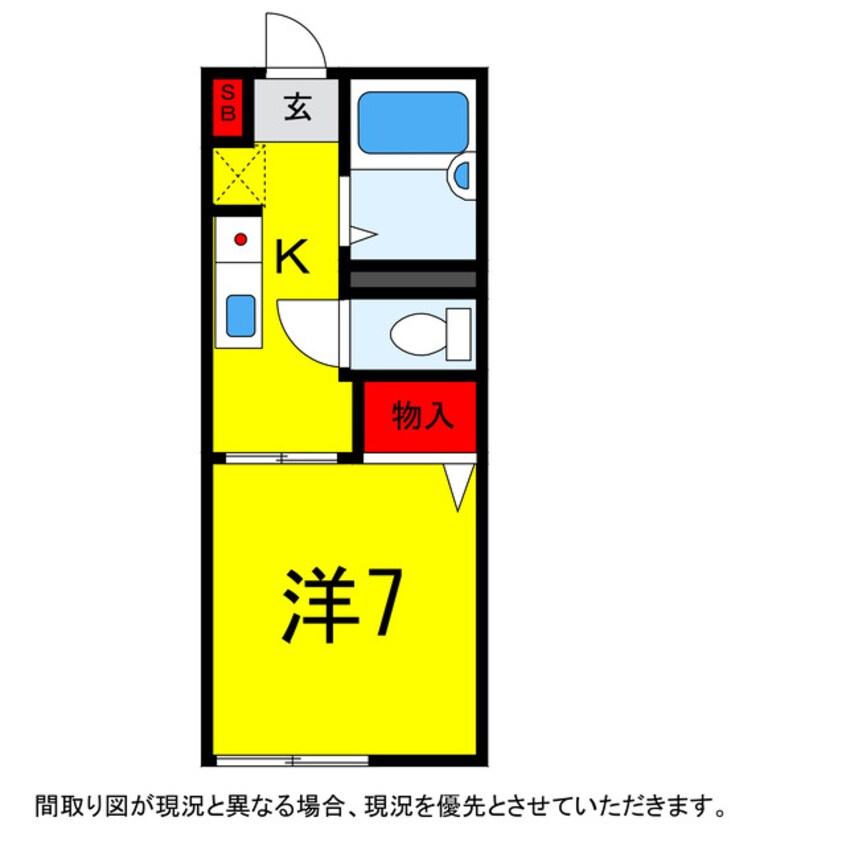 間取図 総武本線/佐倉駅 徒歩26分 1階 築29年