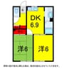 総武本線/佐倉駅 徒歩26分 1階 築30年 2DKの間取り