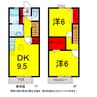 総武本線/佐倉駅 徒歩32分 1階 築19年 2DKの間取り