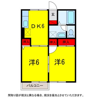 間取図 京成本線/京成臼井駅 徒歩22分 1階 築25年