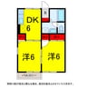 京成本線/京成臼井駅 徒歩22分 2階 築26年 2DKの間取り
