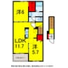 総武本線/佐倉駅 バス:12分:停歩2分 2階 築8年 2LDKの間取り