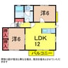 総武本線/四街道駅 徒歩18分 1階 築32年 2LDKの間取り