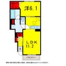 総武本線/佐倉駅 徒歩12分 1階 築8年 1LDKの間取り