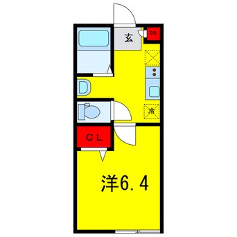 間取図 総武本線/都賀駅 徒歩13分 2階 築4年