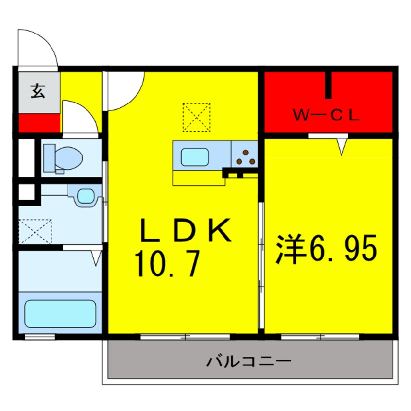 間取図 総武本線/佐倉駅 徒歩10分 1階 築8年