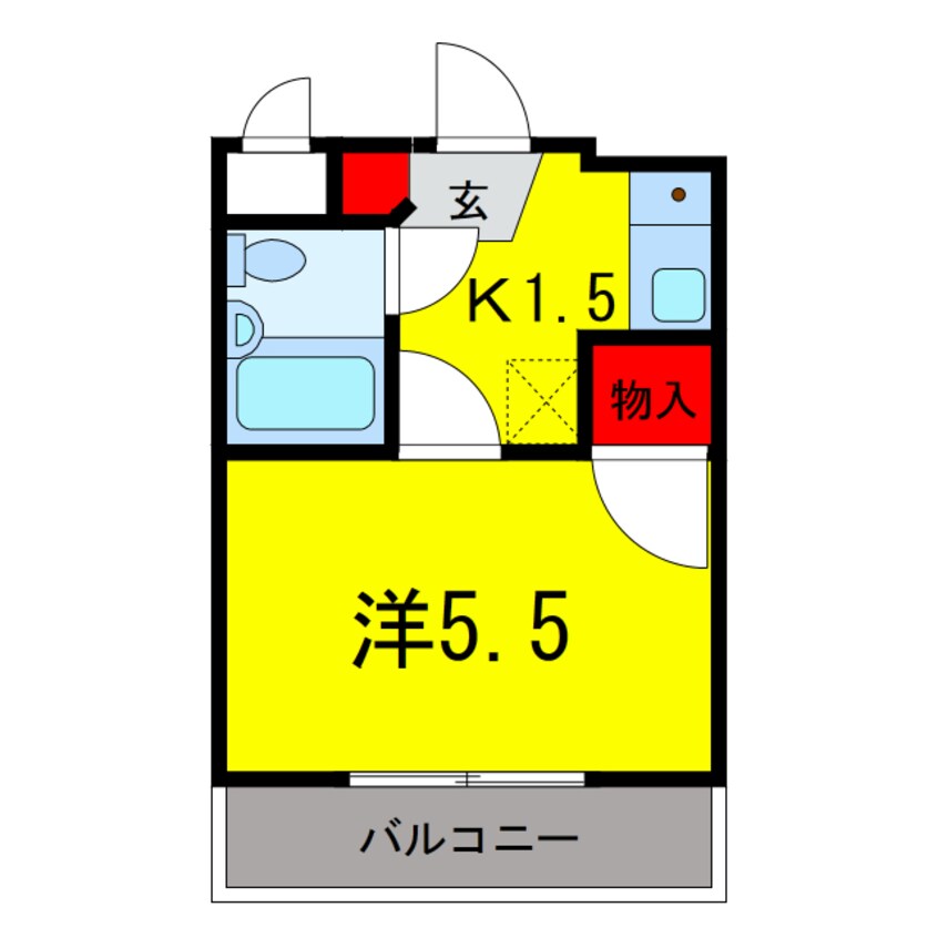 間取図 京成本線/京成佐倉駅 徒歩9分 4階 築32年