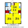 京成本線/京成臼井駅 バス:15分:停歩3分 2階 築32年 2DKの間取り