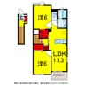京成本線/京成臼井駅 徒歩22分 2階 築12年 2LDKの間取り