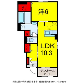 間取図 京成本線/京成臼井駅 バス9分健康管理センター下車:停歩5分 1階 築3年