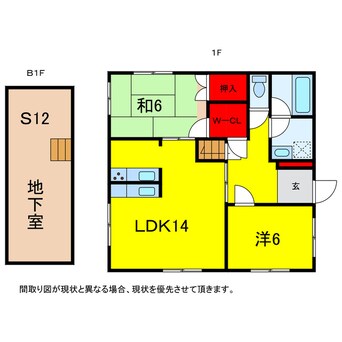 間取図 総武本線/物井駅 徒歩21分 1階 築31年