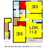 京成本線/志津駅 バス:10分:停歩9分 2-2階 築17年 2LDKの間取り