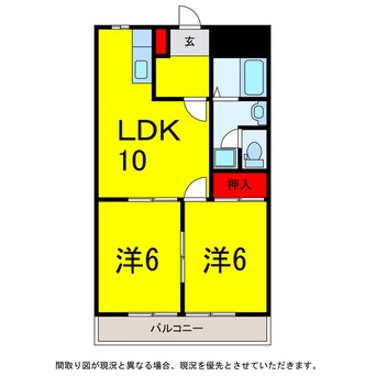 間取図 京成本線/ユーカリが丘駅 徒歩5分 1階 築18年