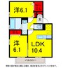 京成本線/京成佐倉駅 徒歩9分 1階 築12年 2LDKの間取り