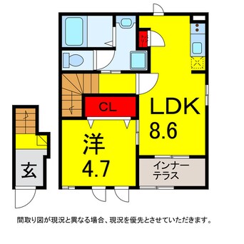 間取図 総武本線/物井駅 徒歩14分 2階 築2年