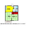 京成本線/京成臼井駅 徒歩4分 2階 築38年 2Kの間取り