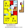 京成本線/京成臼井駅 徒歩14分 2階 築8年 2LDKの間取り