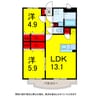 総武本線/佐倉駅 徒歩8分 2階 築17年 2LDKの間取り