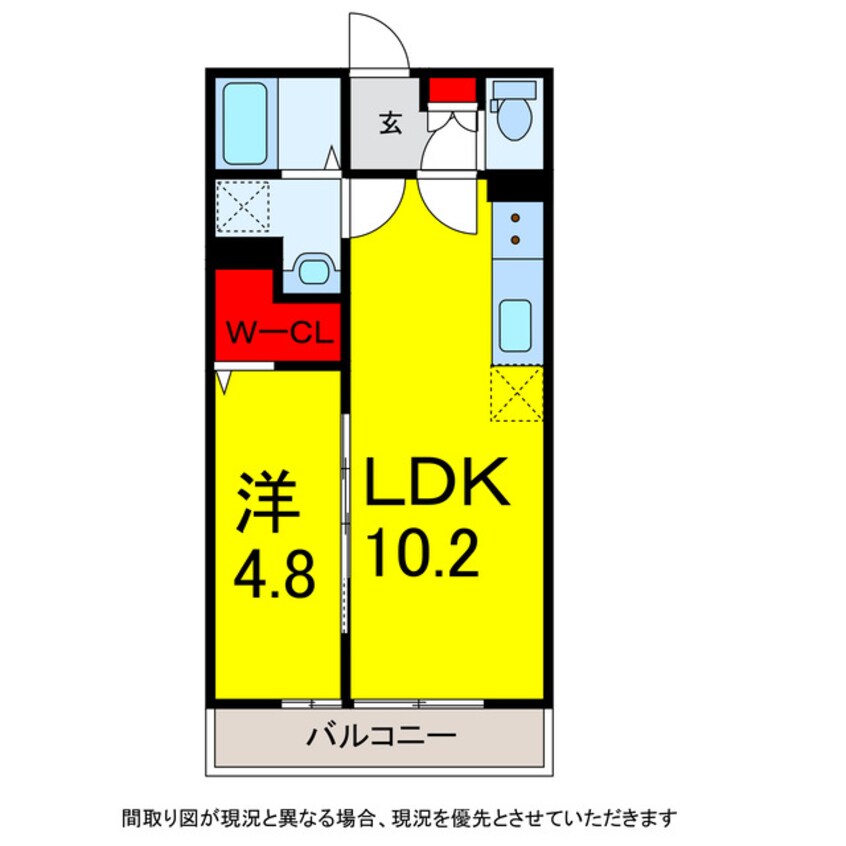 間取図 総武本線/佐倉駅 徒歩8分 1階 築5年