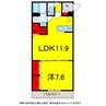 総武本線/佐倉駅 徒歩8分 1階 築5年 1LDKの間取り