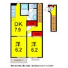 京成本線/志津駅 徒歩21分 2階 築24年 2DKの間取り