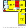 総武本線/佐倉駅 徒歩10分 3階 築6年 2LDKの間取り