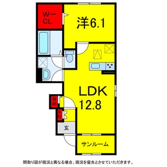 間取図 京成本線/京成臼井駅 バス10分上志津原下車:停歩9分 1階 築3年