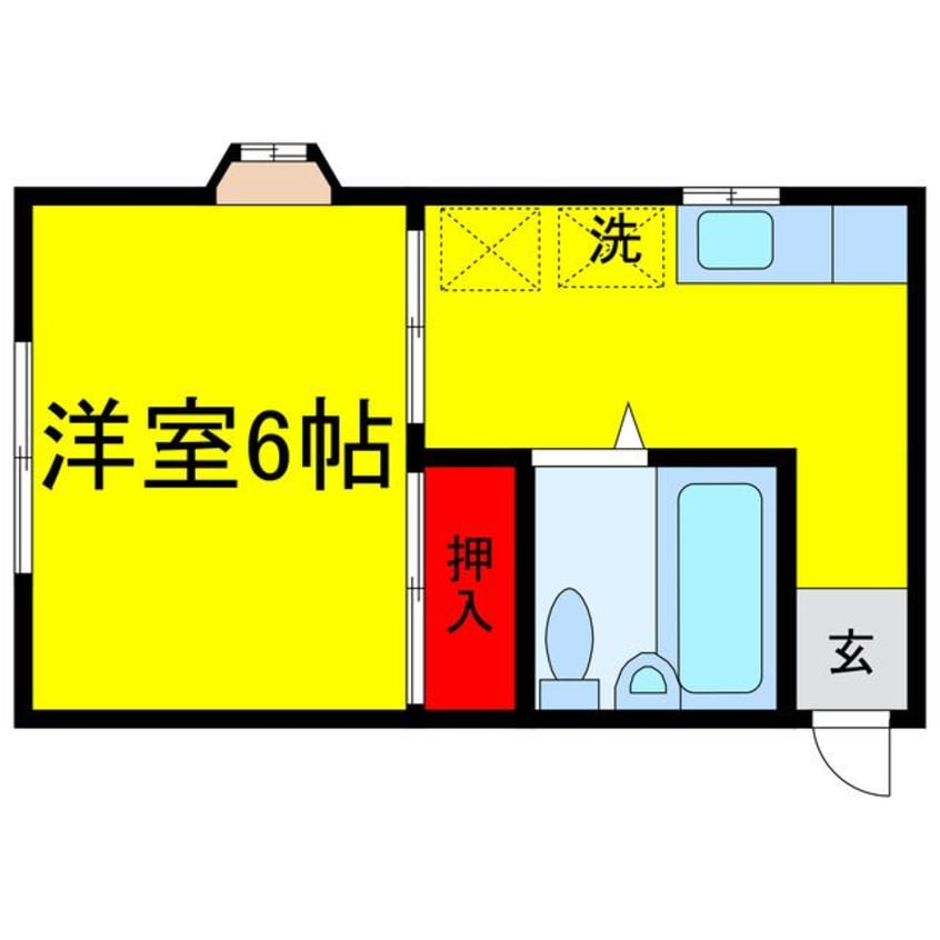 間取図 総武本線/四街道駅 徒歩12分 1階 築34年