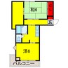 千葉都市モノレール２号線/スポーツセンター駅 徒歩29分 2階 築32年 2Kの間取り