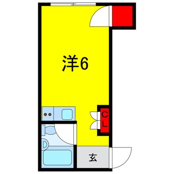 間取図 京成本線/志津駅 徒歩6分 2階 築35年