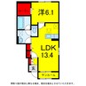 京成本線/京成臼井駅 徒歩34分 1階 築3年 1LDKの間取り