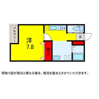 間取図 総武本線/四街道駅 徒歩2分 3階 築1年